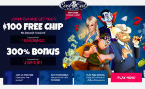 Cool Cat Casino no deposit bonus codes - $100 Free Cool Cat Casino no deposit bonus