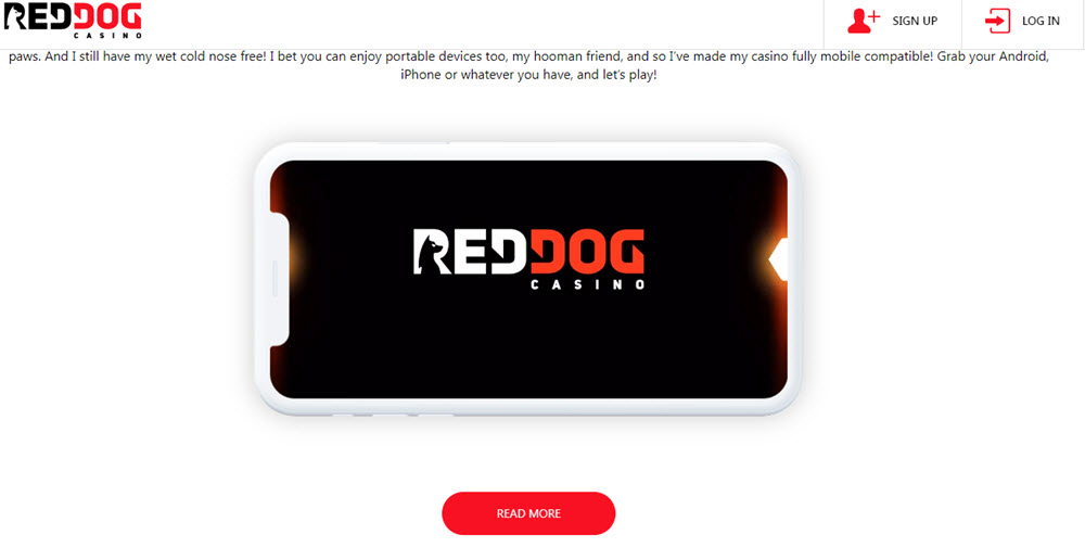 Red Dog Casino mobile