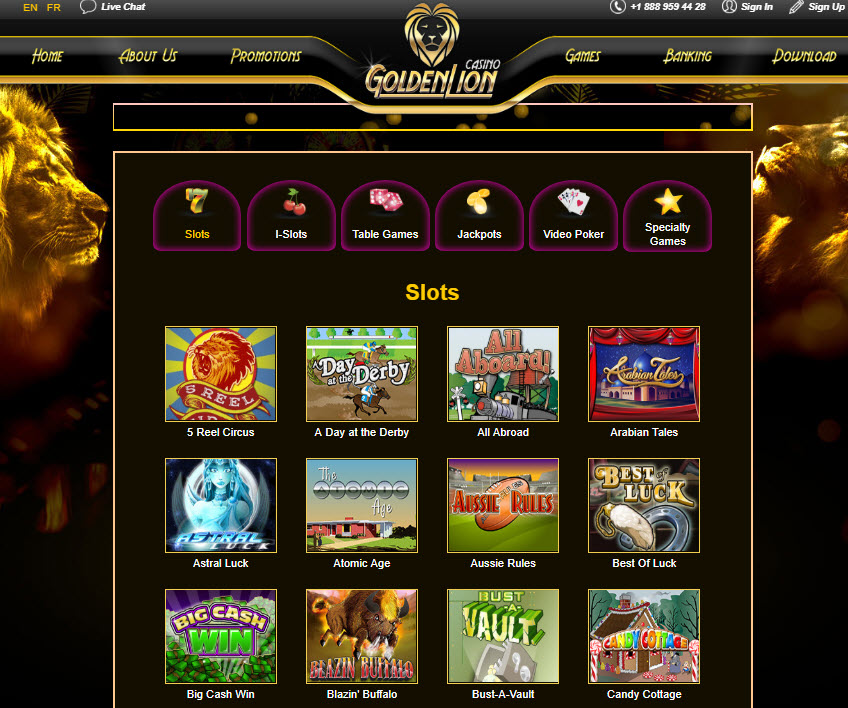 Golden Lion Casino No Deposit Bonus Codes