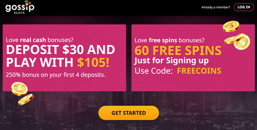 gossip slots no deposit bonus