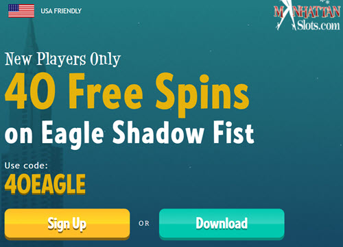 Manhattan Slots Casino - (40 Free Spins)