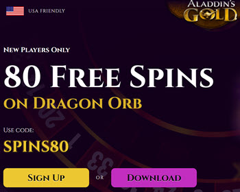 Aladdins Gold Casino (80 Free Spins)