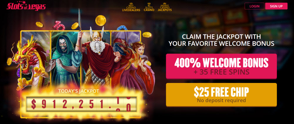 Slots of Vegas no deposit bonus