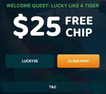 Lucky Tiger Casino ($25 Free)