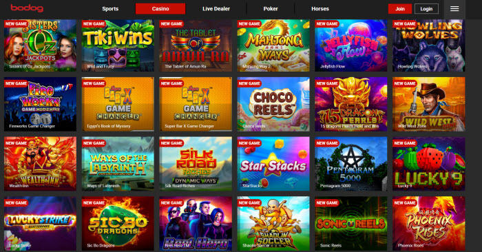 Bodog Casino slots