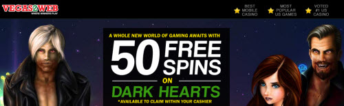 Vegas 2 Web Casino (50 Free Spins) Halloween Casino Bonus !