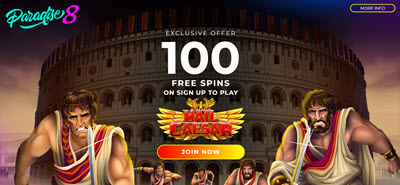 Paradise 8 Casino (100 Free Spins)