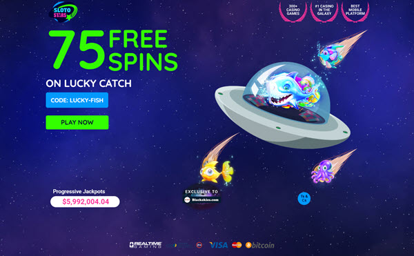 Lucky Catch Slot (75 Free Spins)