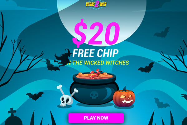 Wicked Witches Slot (20 Free Chips)