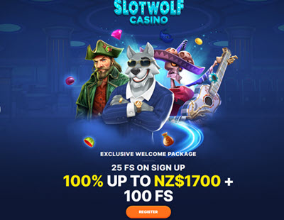 Slotwolf Casino (25 Free Spins)