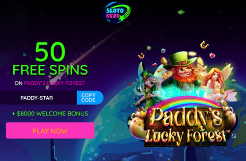 Sloto Stars Casino No Deposit Bonus 50 Free Spins