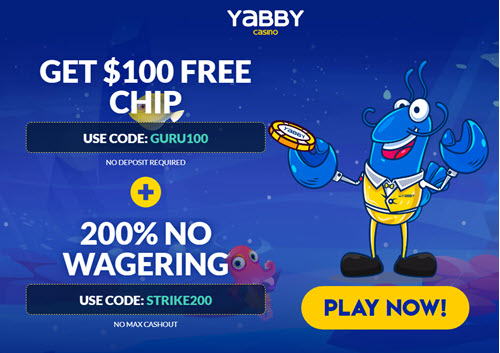 Yabby Casino No Deposit Bonus