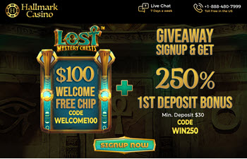 Hallmark Casino ($100 Free Chips)