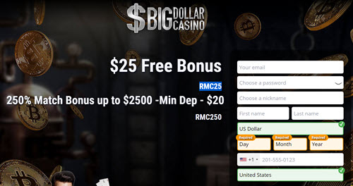 big dollar casino no deposit codes