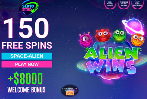 Alien Wins Slot (150 Free Spins)