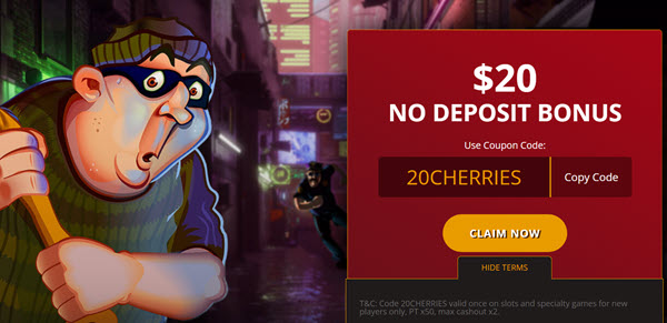 Cherry Gold Casino No Deposit Bonus Codes (20 Free Chips)