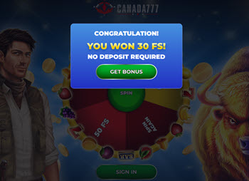 Canada 777 Casino No Deposit Bonus => Get 30 Free Spins!