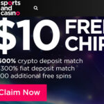 Sports and Casino No Deposit Bonus - 10 Free Chips!