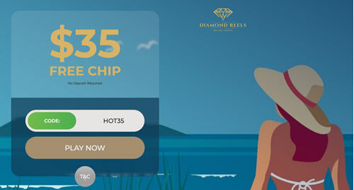 Diamond Reels No Deposit Bonus 35 Free Chips