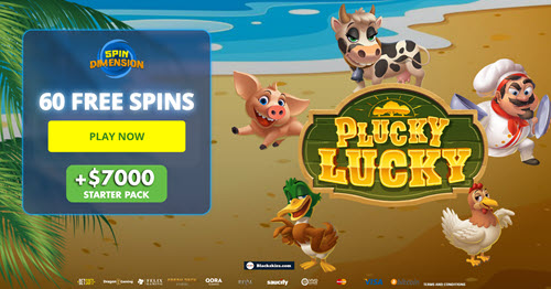 Plucky Lucky Slot - 60 Free Spins