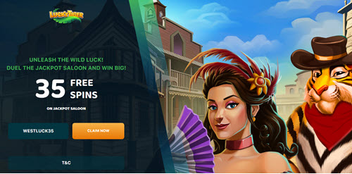 Jackpot Saloon Slot - 35 Free Spins