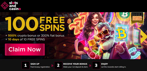 Slots and Casino No Deposit Bonus 100 Free Spins!