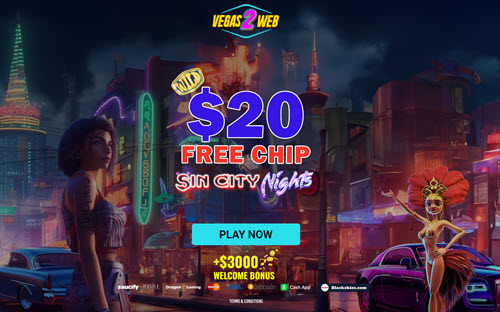 Vegas2Web Casino No Deposit Bonus - $20 Free Chip