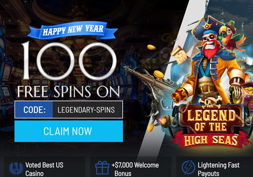 Legend of the High Seas Slot - 100 Free Spins!