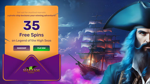 Shazam Casino - 35 Free Spins!