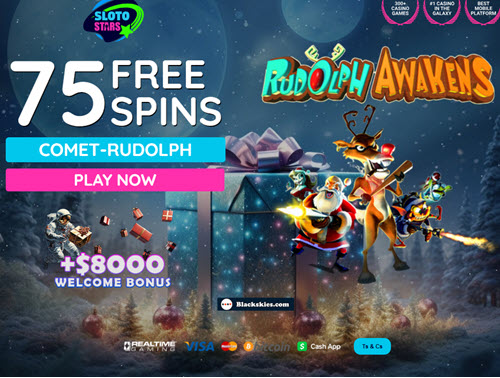 Rudolph Awakens Slot - 75 Free Spins!