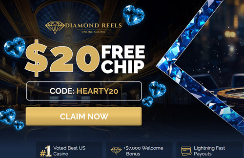 Diamond Reels No Deposit Bonus 20 Free Chips!