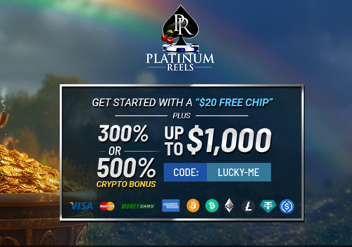 Platinum Reels $20 Free No Deposit Bonus