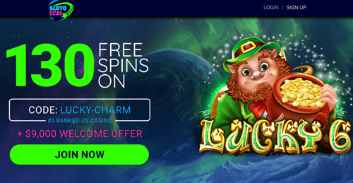 Sloto Stars No Deposit Bonus 130 Free Spins!