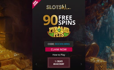 SlotsWin Casino No Deposit Bonus 90 Free Spins