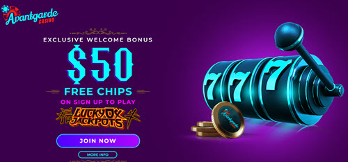 Avantgarde Casino - $50 Free Chips