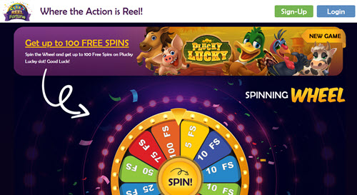 Reel Fortune Casino - 100 Free Spins!