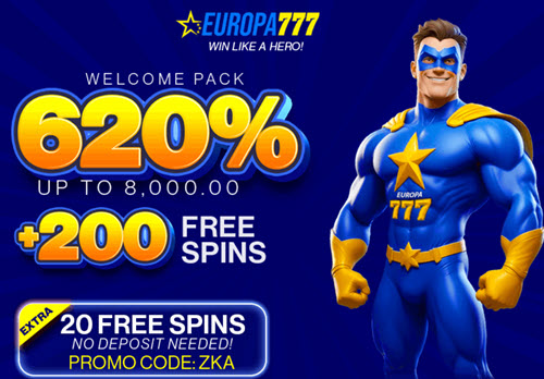 Europa 777 Casino No Deposit Bonus