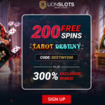 Lion Slots Casino No Deposit Bonus 200 Free Spins!